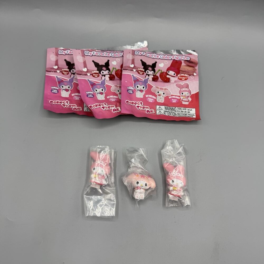 Twinchees My Melody Sweet Pink & Sakura Figures Cake Toppers New Open Sanrio